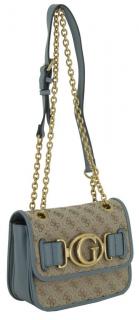 Aileen Damenschultertasche Beige Braun Blau Guess