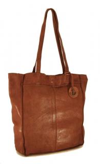 Harbour2nd Lederbeutel Elbe Shopper Cognac Braun