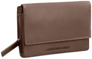 Lisa Soft Grainy Brown Les Visionnaires Wallet mit Überschlag