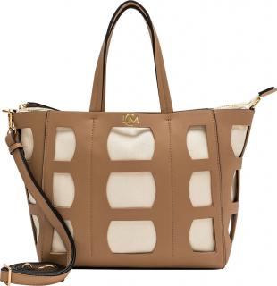 Maja Damen Henkeltasche L.Credi Lasercut Leinenoptik Blush