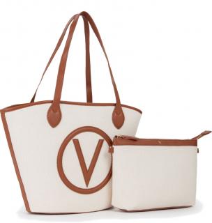 Valentino Korbtasche Covent Naturale Cuoio Bast 2in1 Set