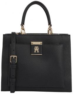 elegante Henkeltasche Tommy Hilfiger Mini Tote schwarz