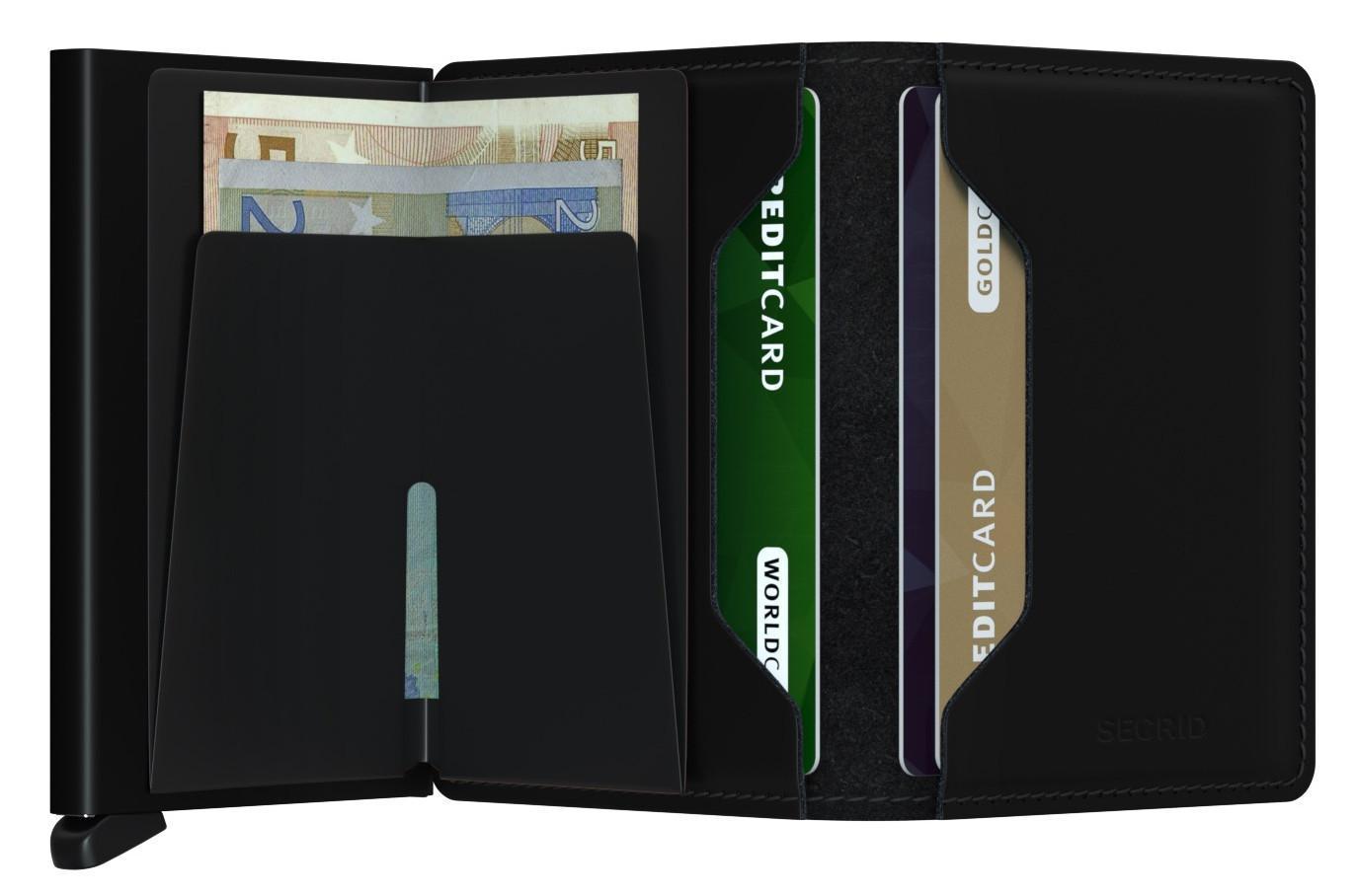 Kartenetui Secrid Slimwallet RFID-Schutz Matte Black schwarz - Bags & more