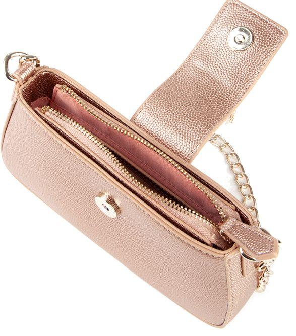 Abendtasche Divina VALENTINO Glamour Ororosa metallic Kettenhenkel