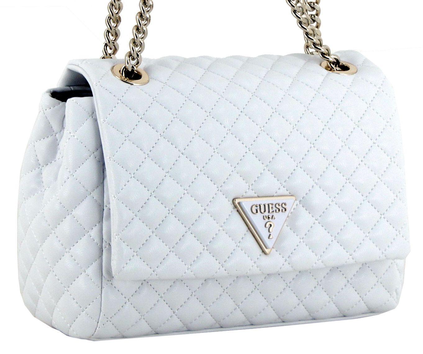 Abendtasche Guess Rianee Quilt White abgesteppt Kettenhenkel