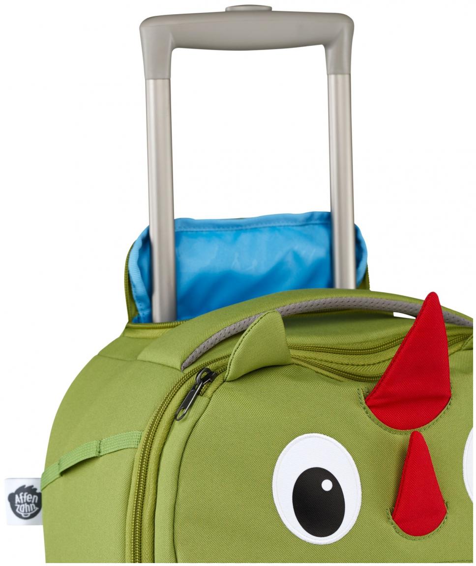 Affenzahn Kinderkoffer Drache Reisefreund grün 2-Rad Trolley