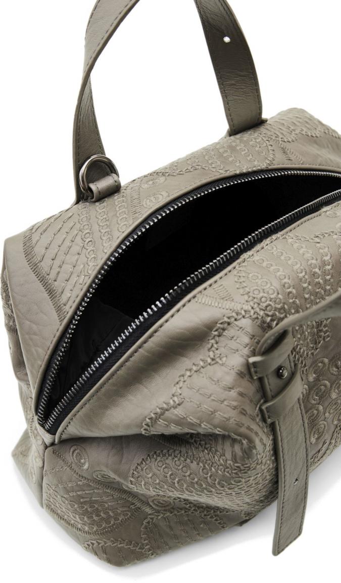 Alpha Kiruna Desigual Bowlingbag Mini Gris Taupe