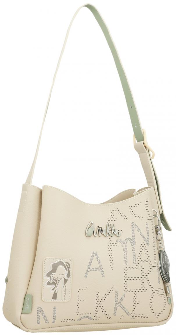 Anekke Alma Original Shoulder Bag mit Nietendekor beige