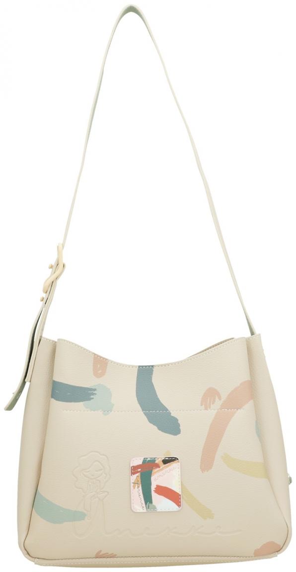 Anekke Alma Original Shoulder Bag mit Nietendekor beige