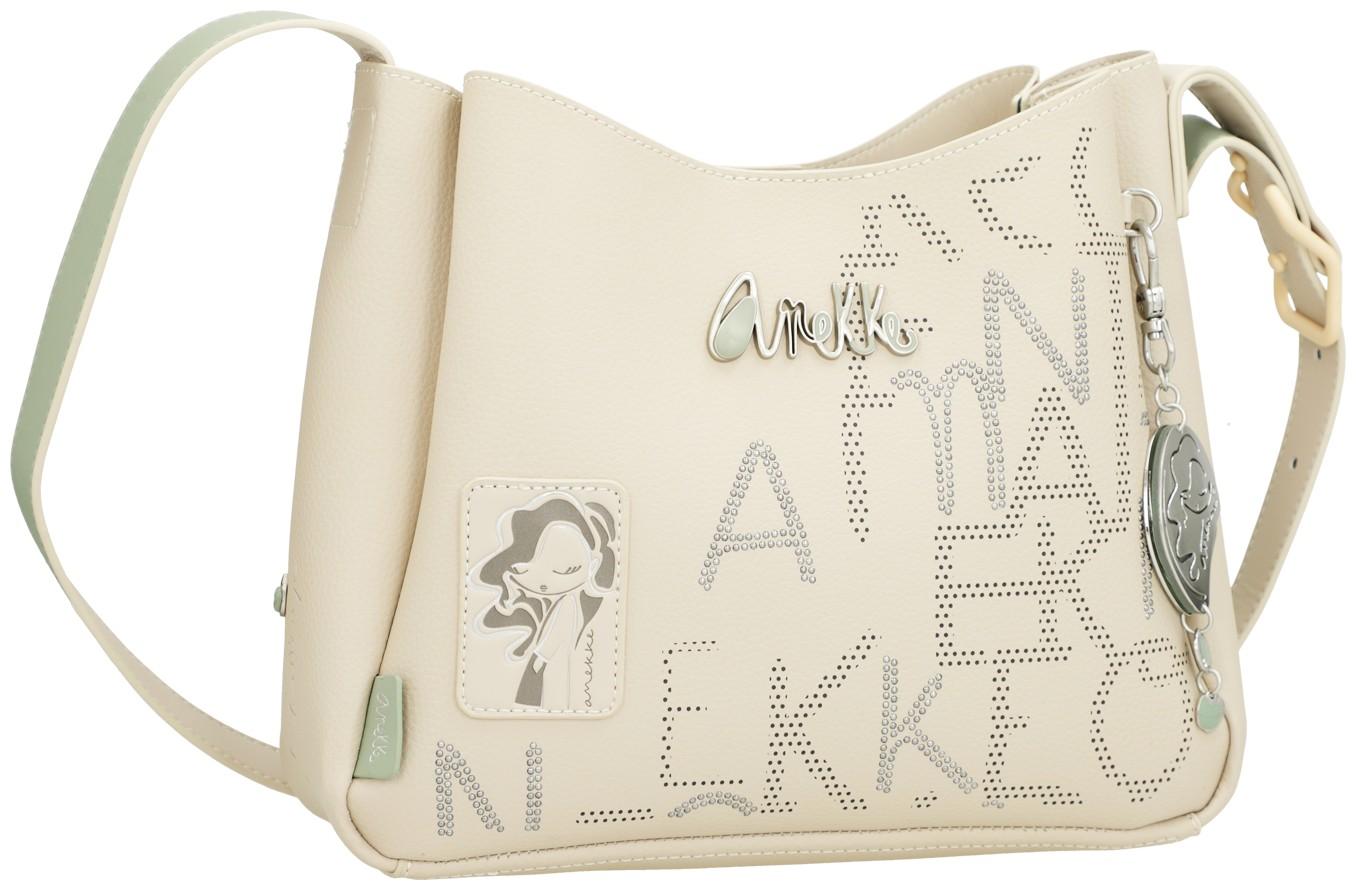 Anekke Alma Original Shoulder Bag mit Nietendekor beige