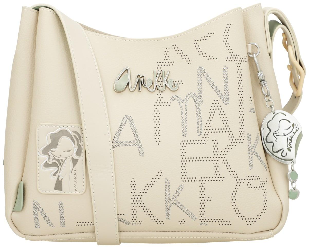 Anekke Alma Original Shoulder Bag mit Nietendekor beige