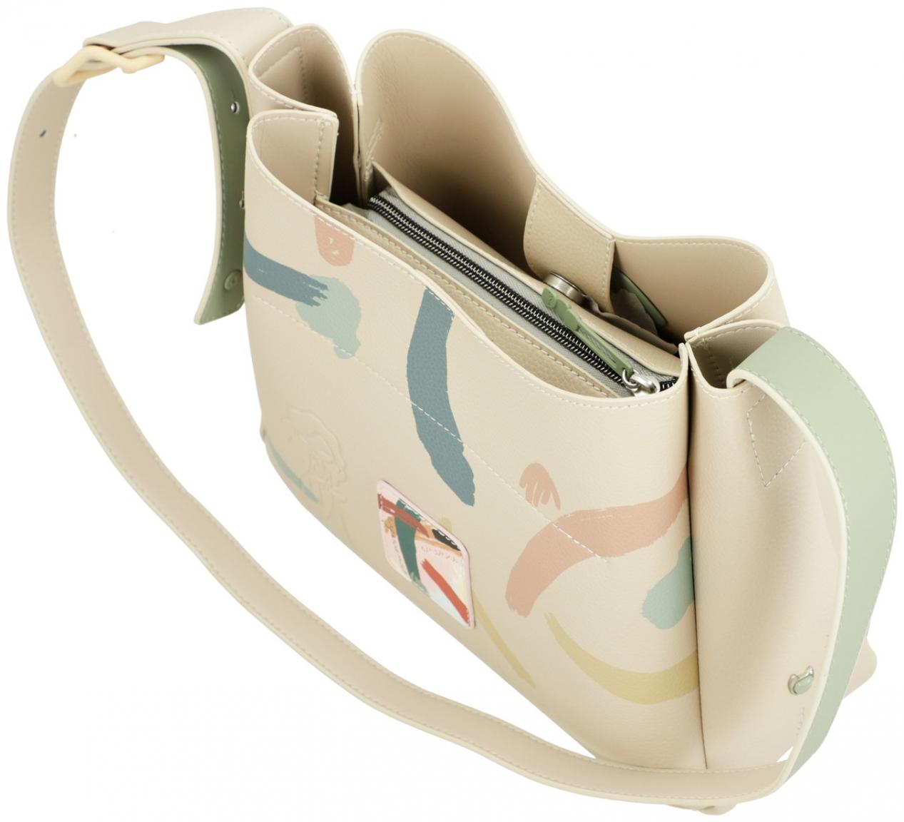 Anekke Alma Original Shoulder Bag mit Nietendekor beige