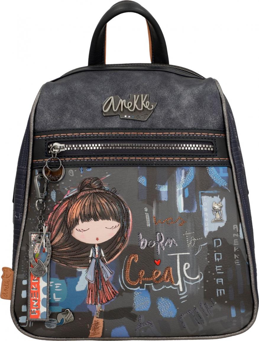 Anekke Backpack Contemporary Japan blau Print