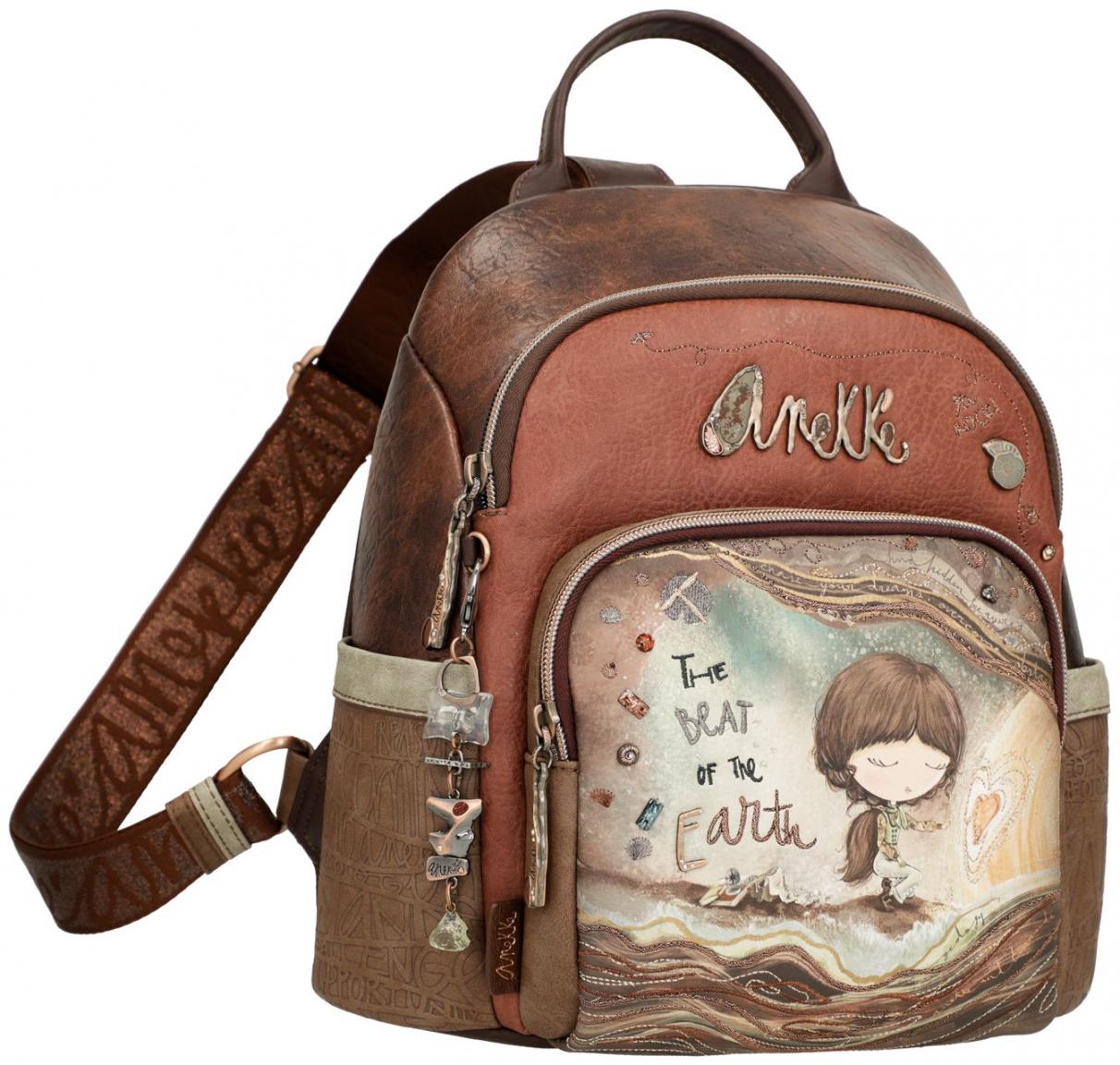 Anekke Core Damenrucksack mit Frontprint Heartbeat