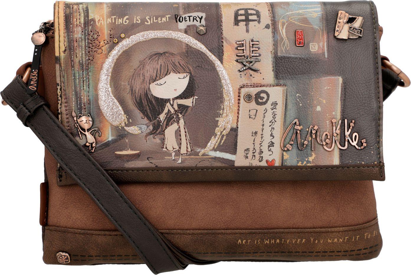 Anekke Crossovertasche Shoen Japan Kunst Überschlag