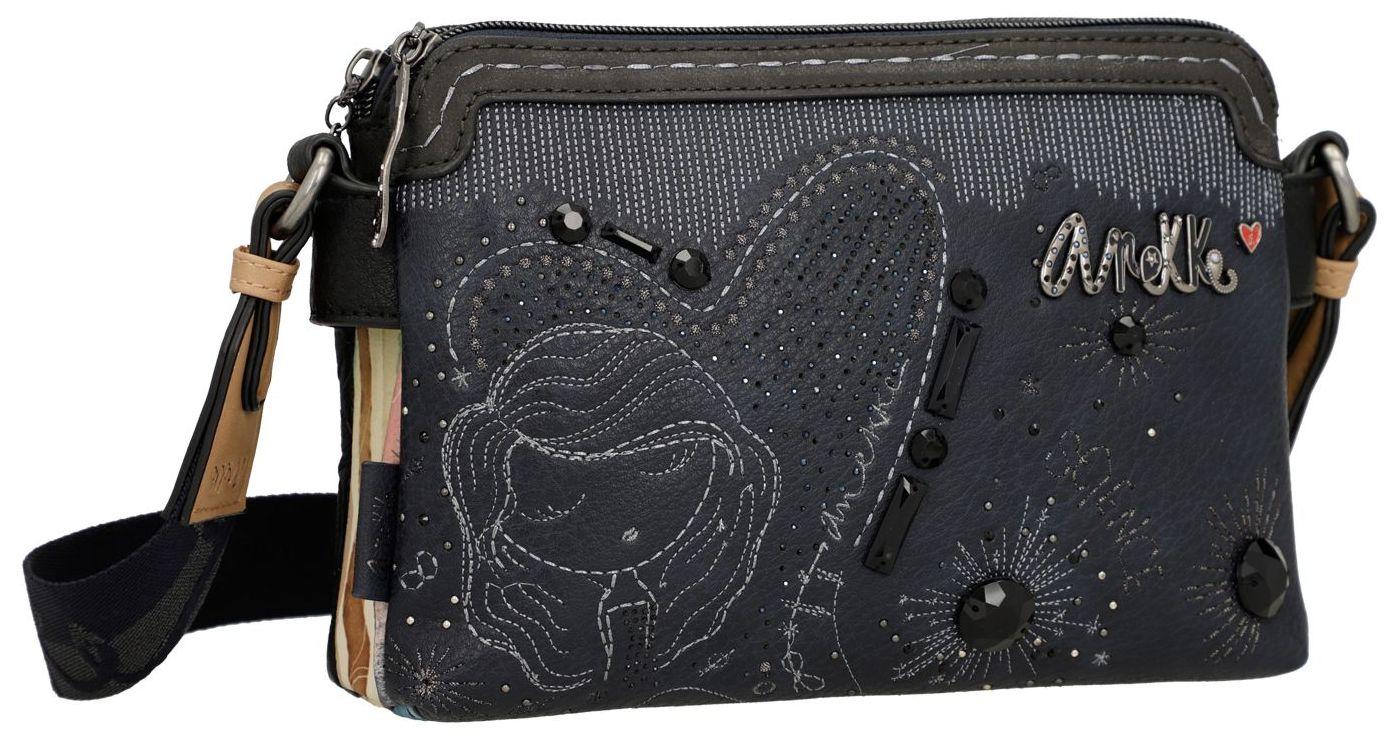 Anekke Handtasche Hollywood Navy Glitzersteine dunkelblau