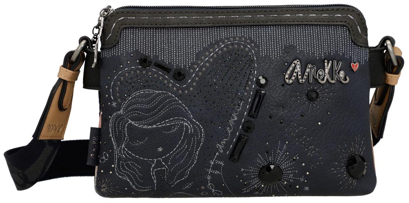 Anekke Handtasche Hollywood Navy Glitzersteine dunkelblau