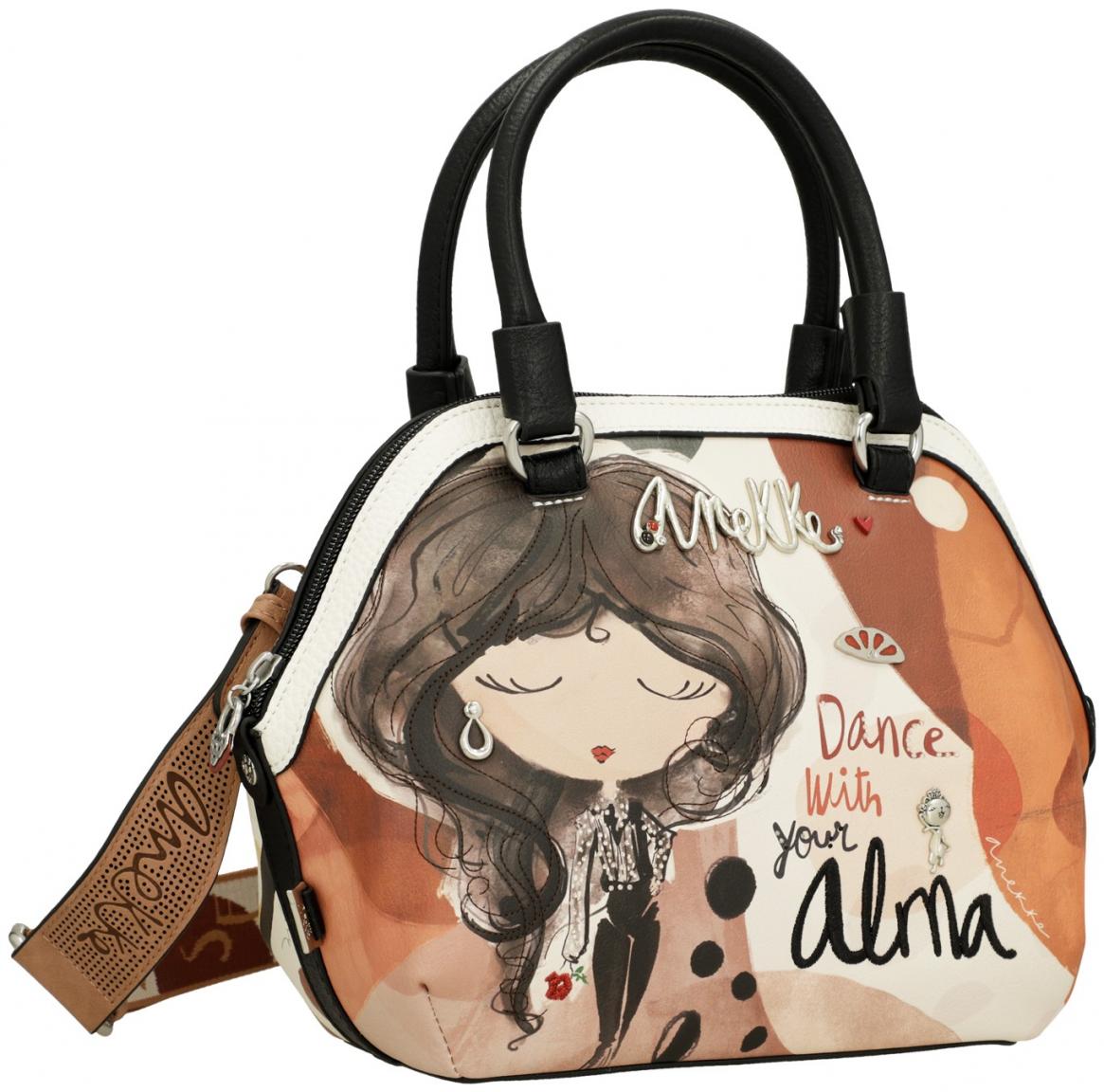 Anekke Handtasche klein Alma Print Glitzersteine 