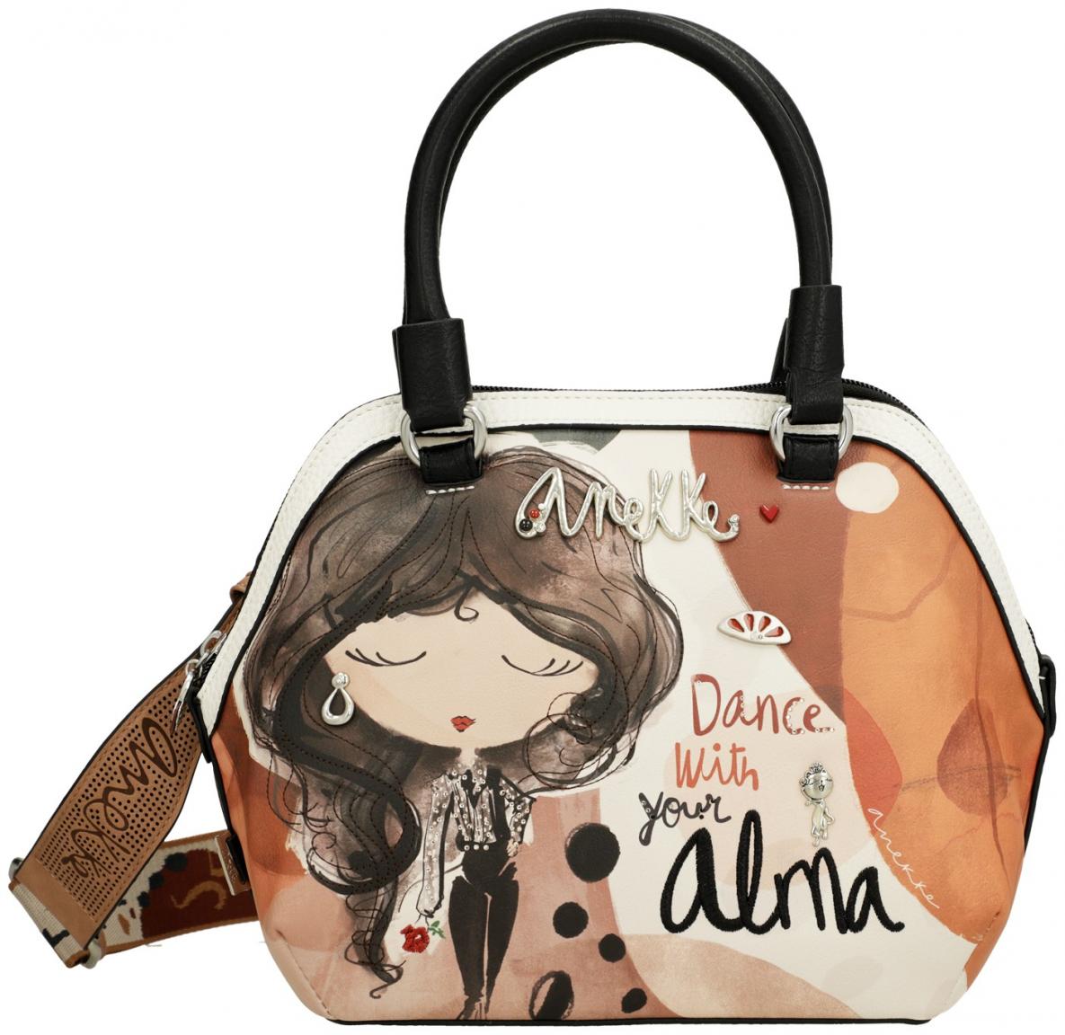 Anekke Handtasche klein Alma Print Glitzersteine 