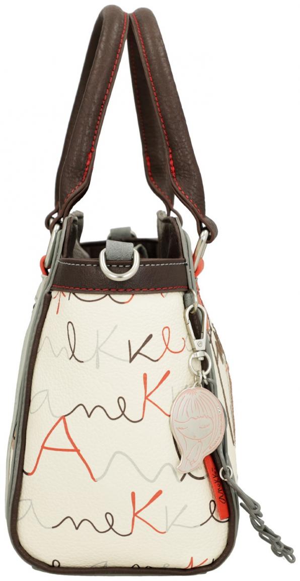 Anekke Henkeltasche bestickt beige bunt Alma Ole Spanien 