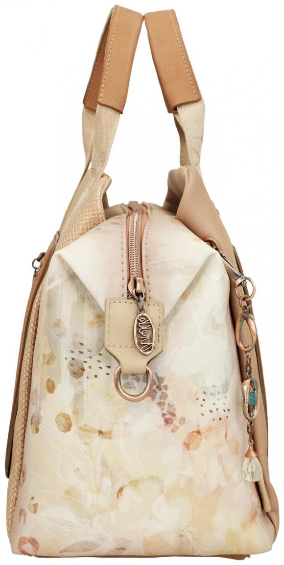 Anekke Kurzgrifftasche beige Memories bestickt