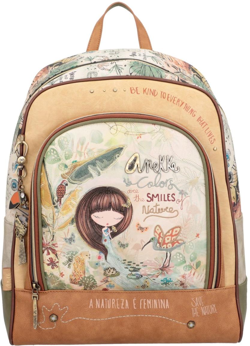 Anekke M dchen Schulrucksack Amazonia Tukan Metallcharm