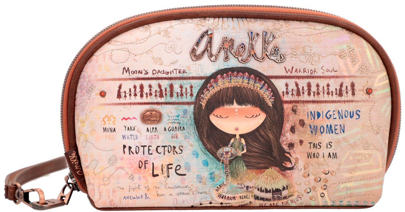 Anekke Menire Big Wallet mit Handschlaufe Bunter Print Kriegerin 