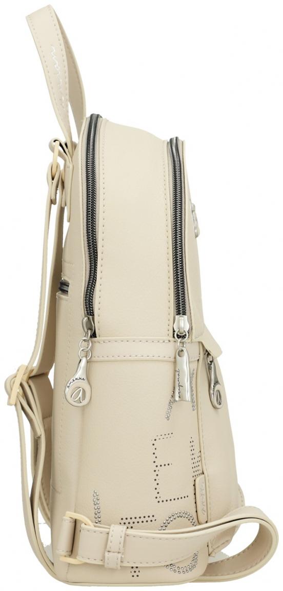 Anekke Rucksack Alma beige Ziernieten Prägung Original