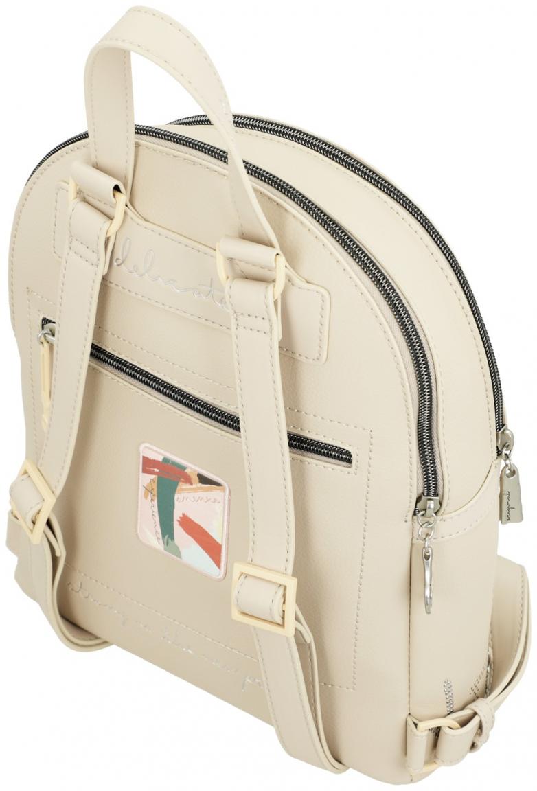 Anekke Rucksack Alma beige Ziernieten Prägung Original