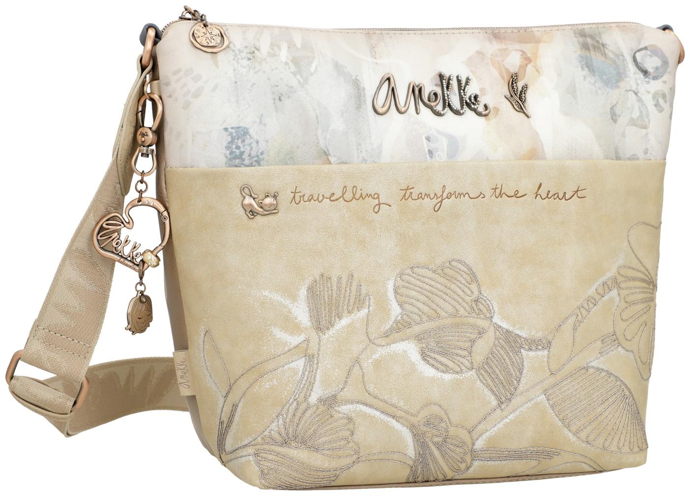 Anekke Schultertasche Memories Aquarell Metallic