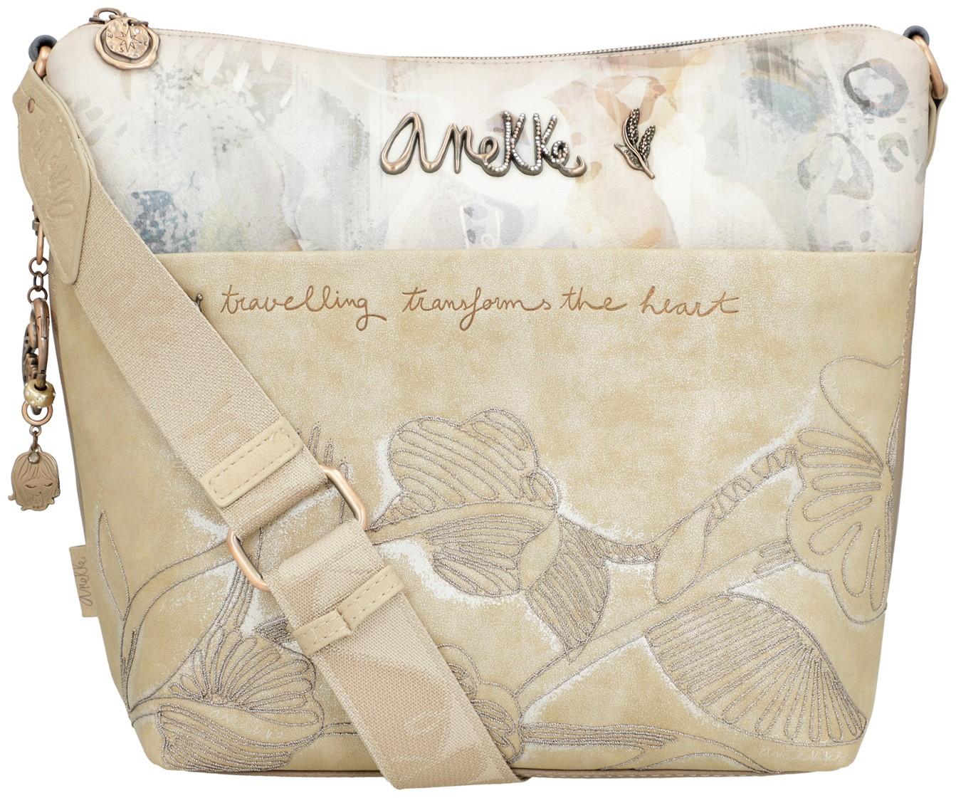 Anekke Schultertasche Memories Aquarell Metallic