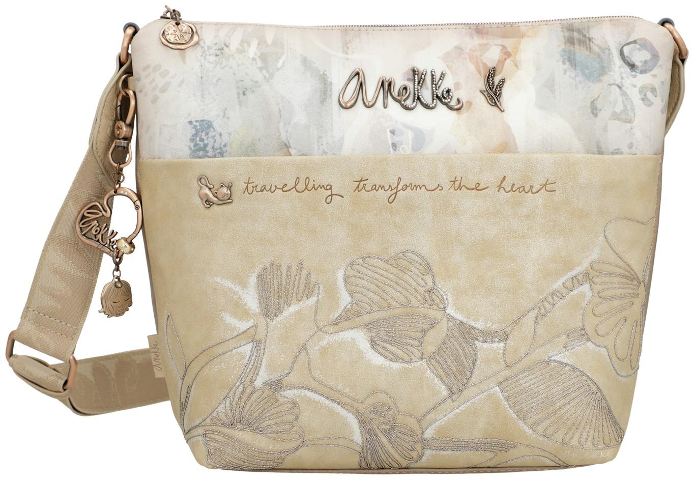 Anekke Schultertasche Memories Aquarell Metallic