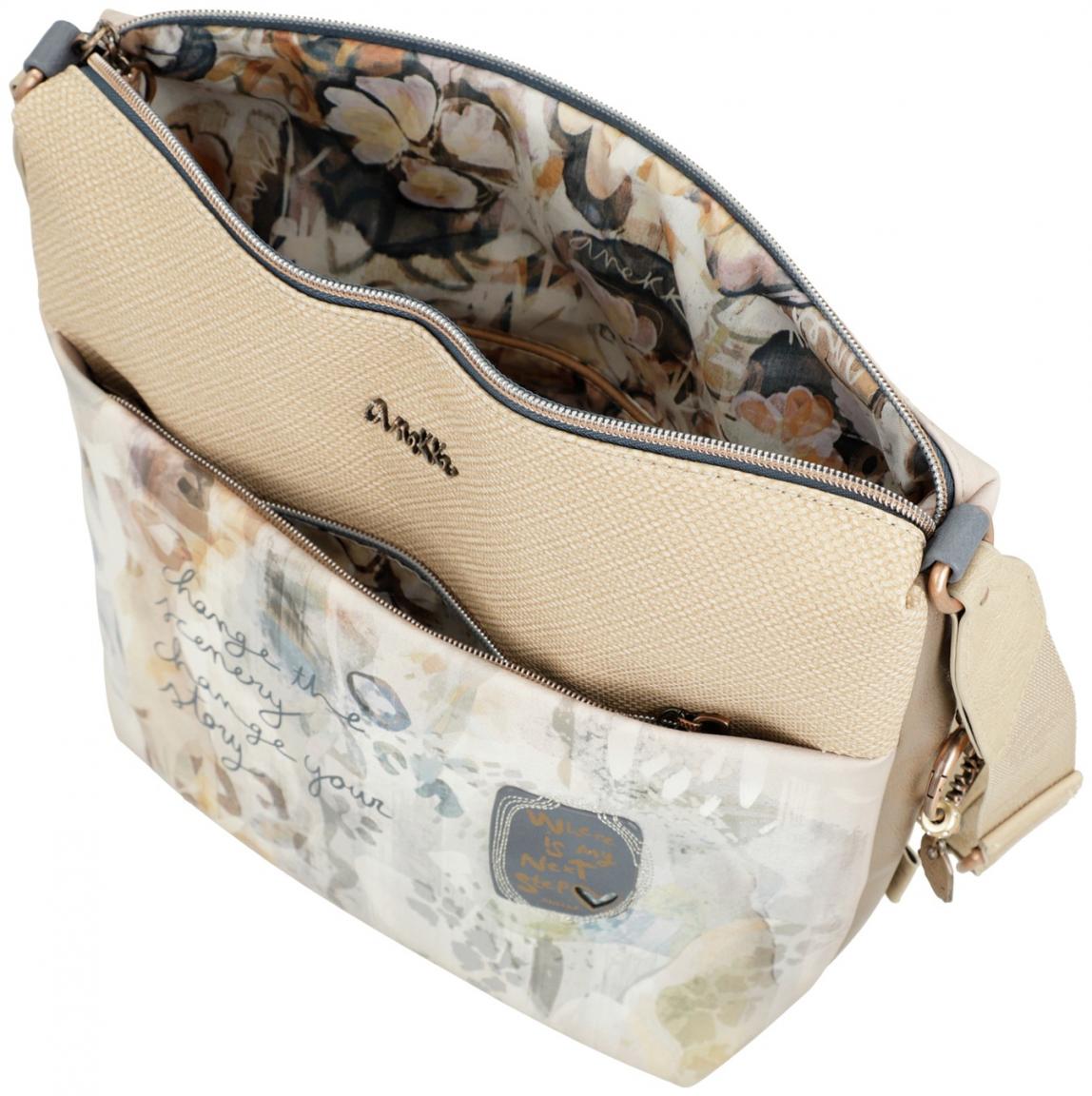 Anekke Schultertasche Memories Aquarell Metallic