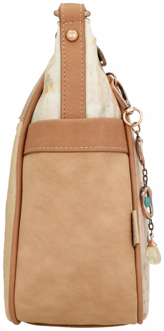 Anekke Schultertasche Memories Beige mit Glitzer