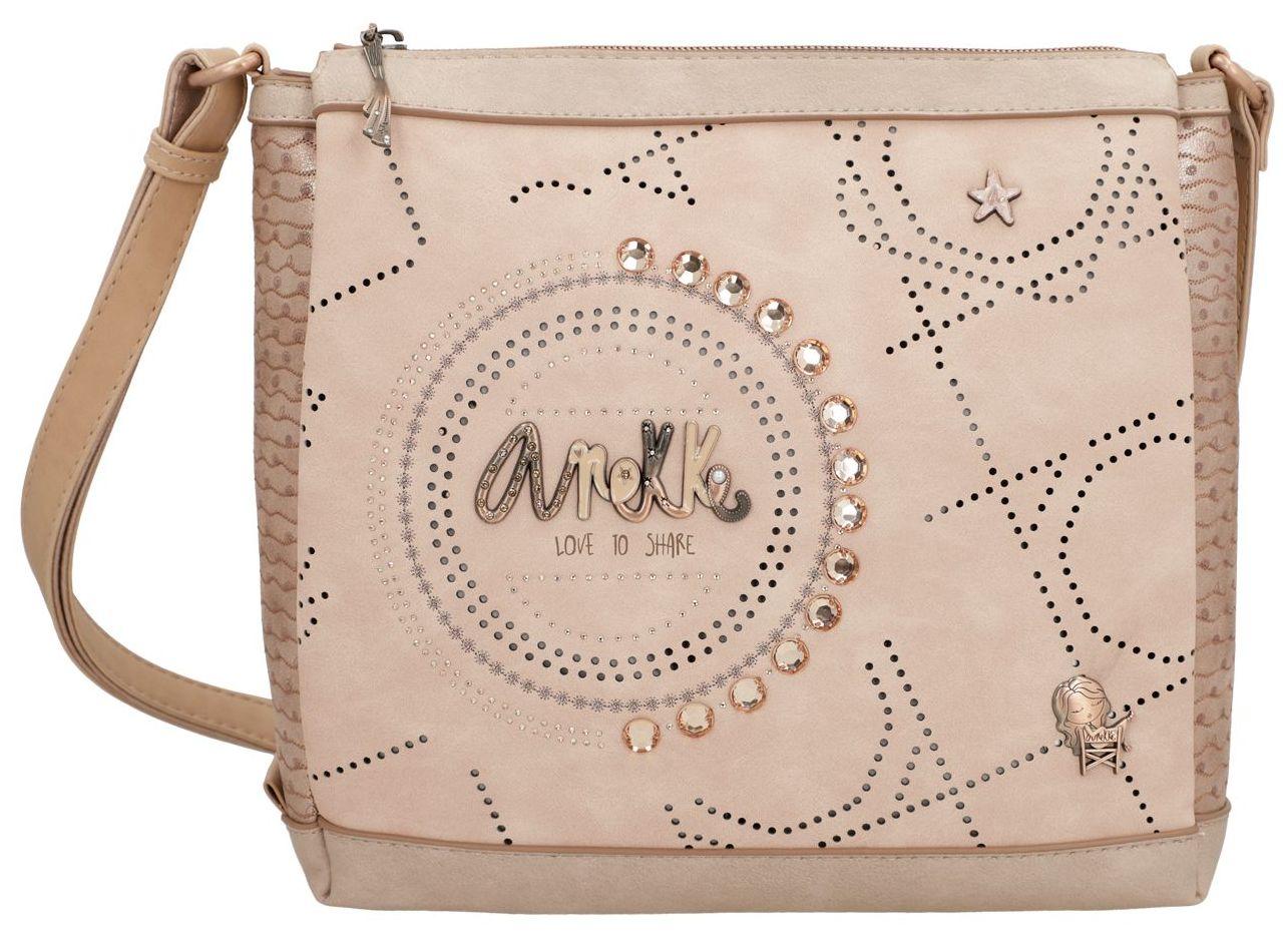 Anekke Studio Nude Hollywood Perforationen beige Schultertasche