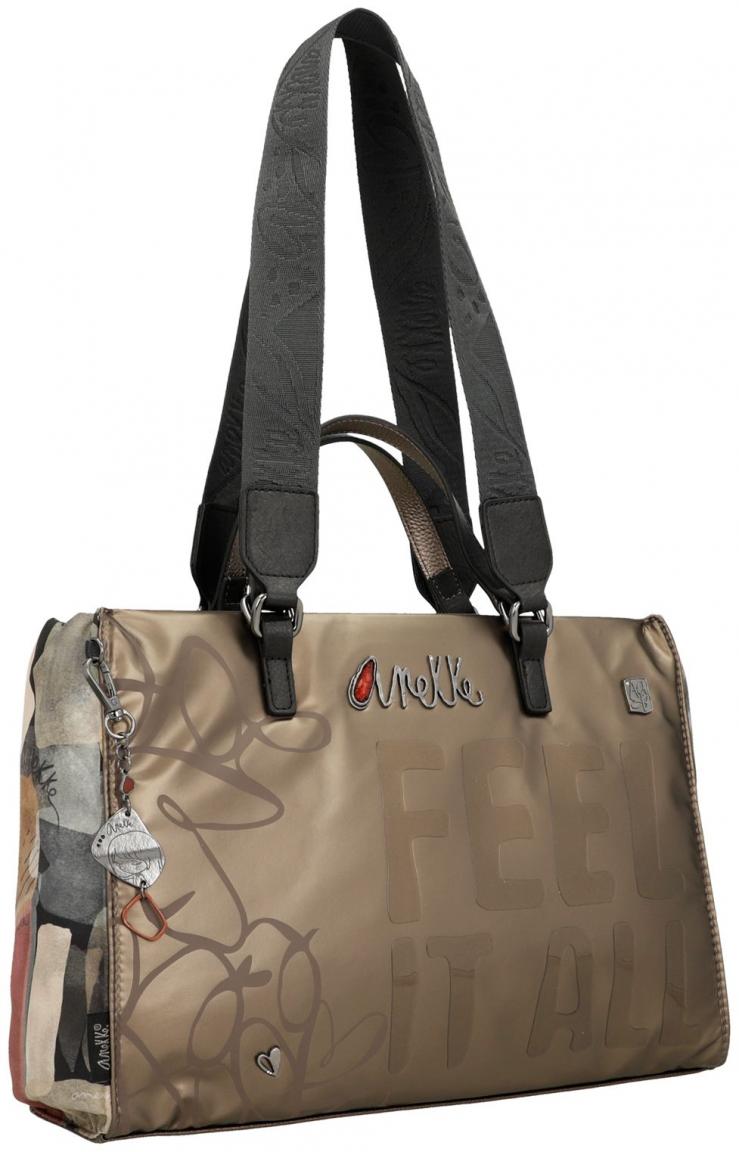 Anekke Tote Bag Nylon Dreamverse Nature Imaginary Bronze 