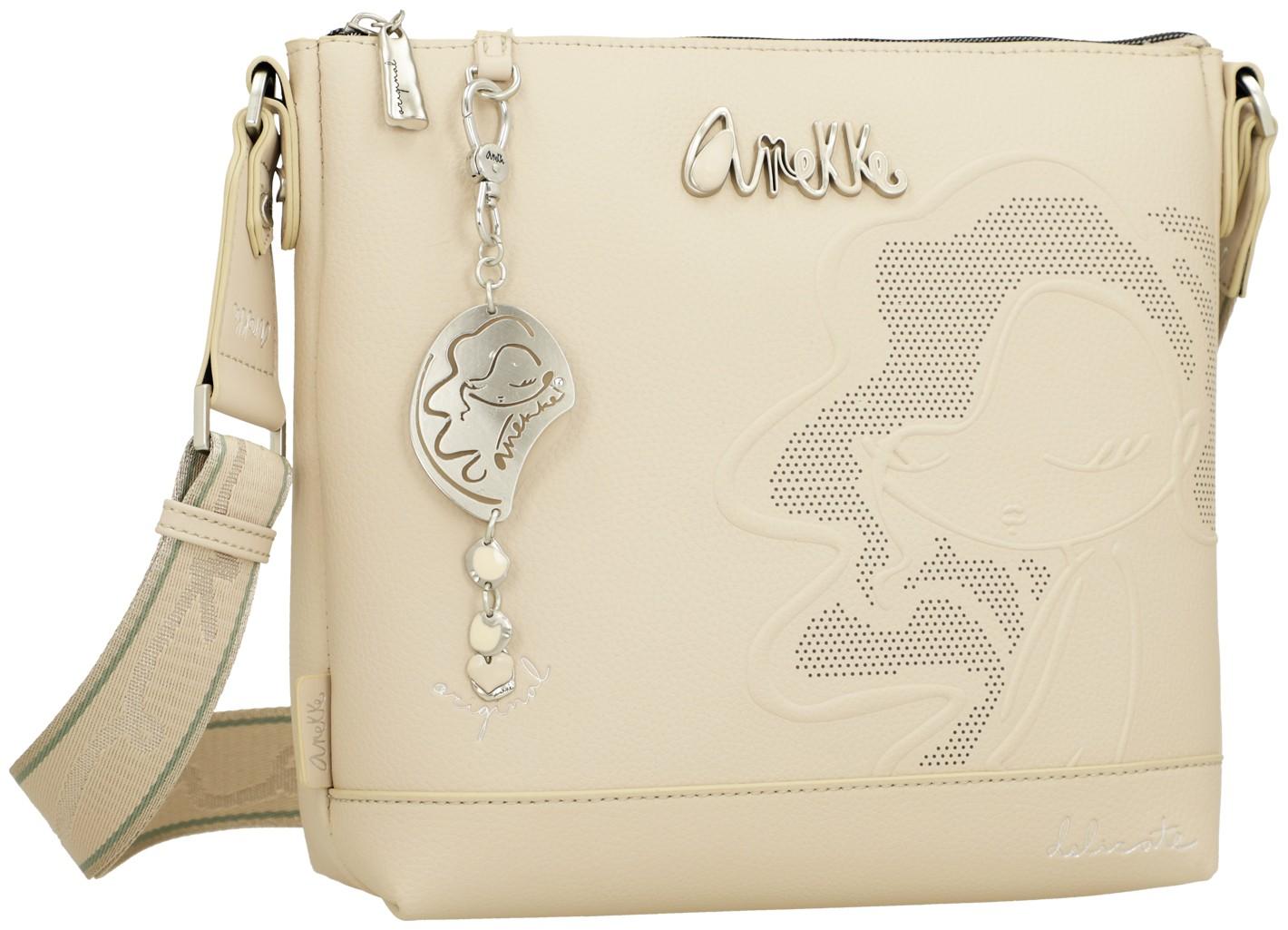 Anekke elegante Beuteltasche beige Original Silhouette