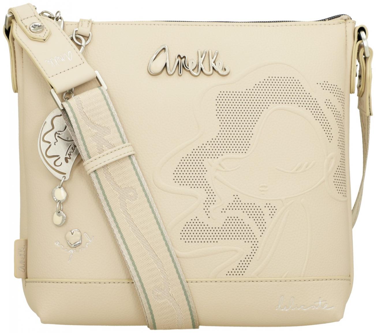 Anekke elegante Beuteltasche beige Original Silhouette