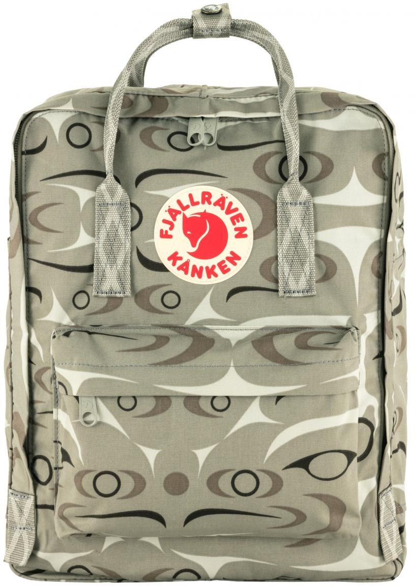 Backpack Fjällräven Kanken Art Sey grau Print 