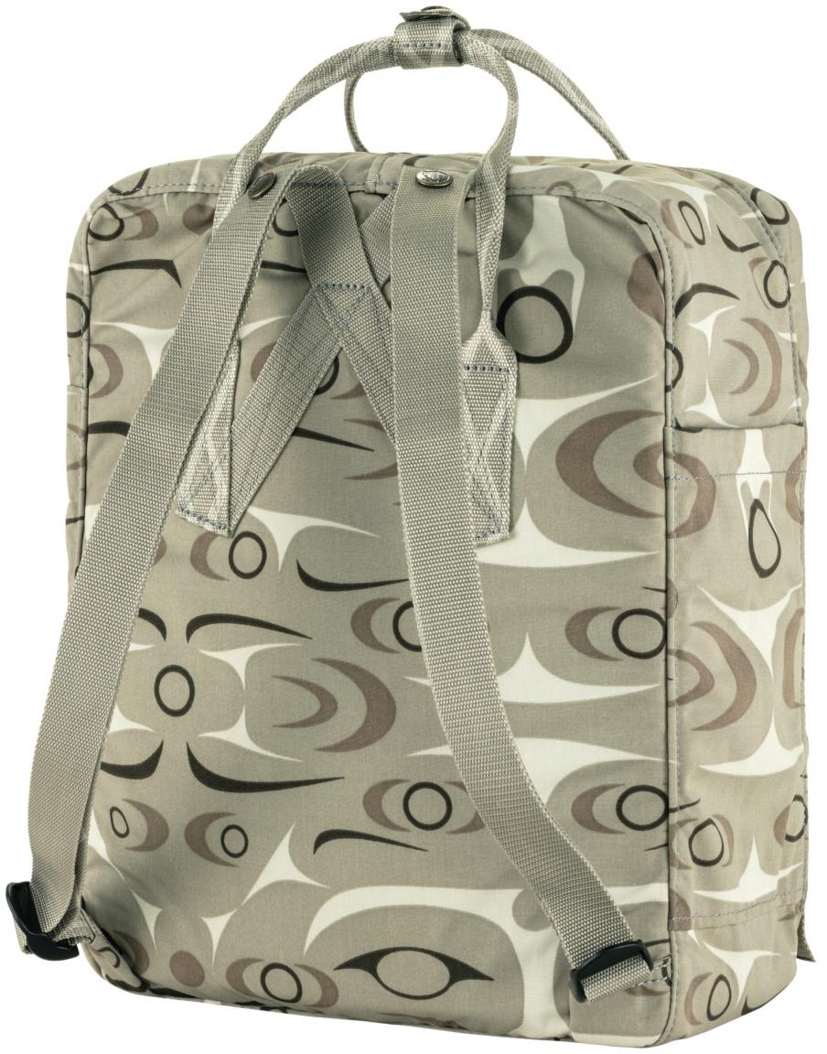 Backpack Fjällräven Kanken Art Sey grau Print 