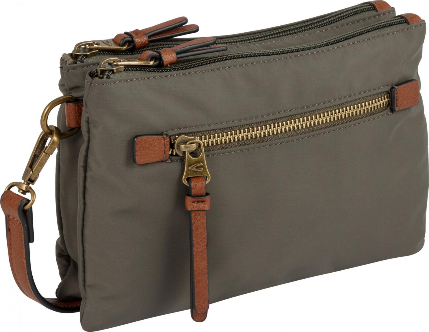 Bari Crossovertasche Small Camel Active Khaki Perlon