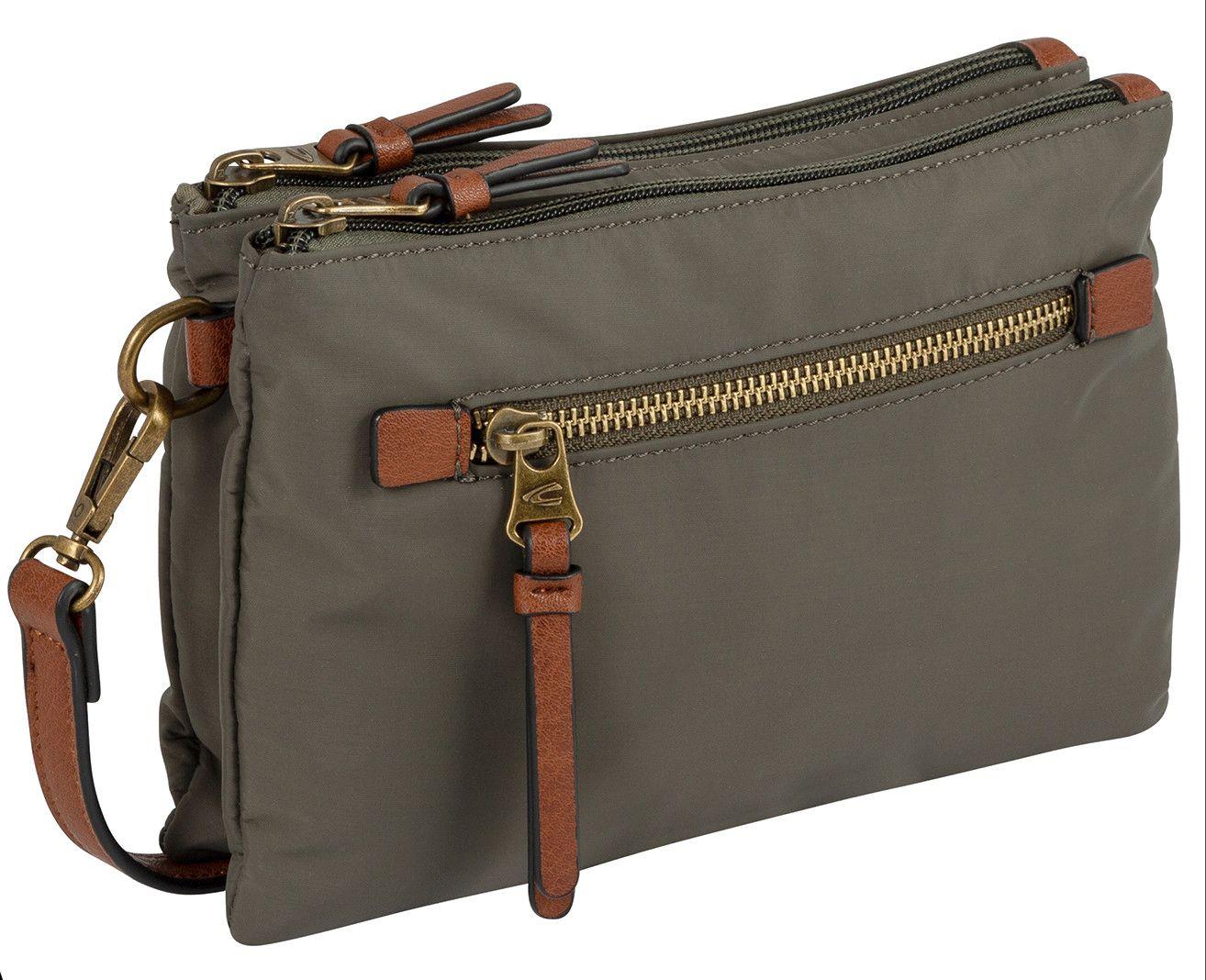 Bari Crossovertasche Small Camel Active Khaki Perlon