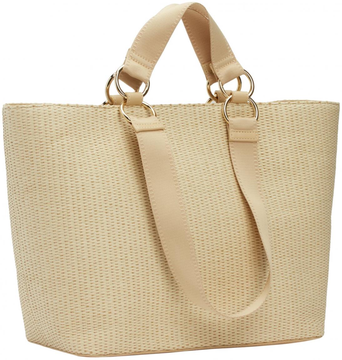 Bast Shopper Tommy Hilfiger City Mono Tote breite Webband Riemen