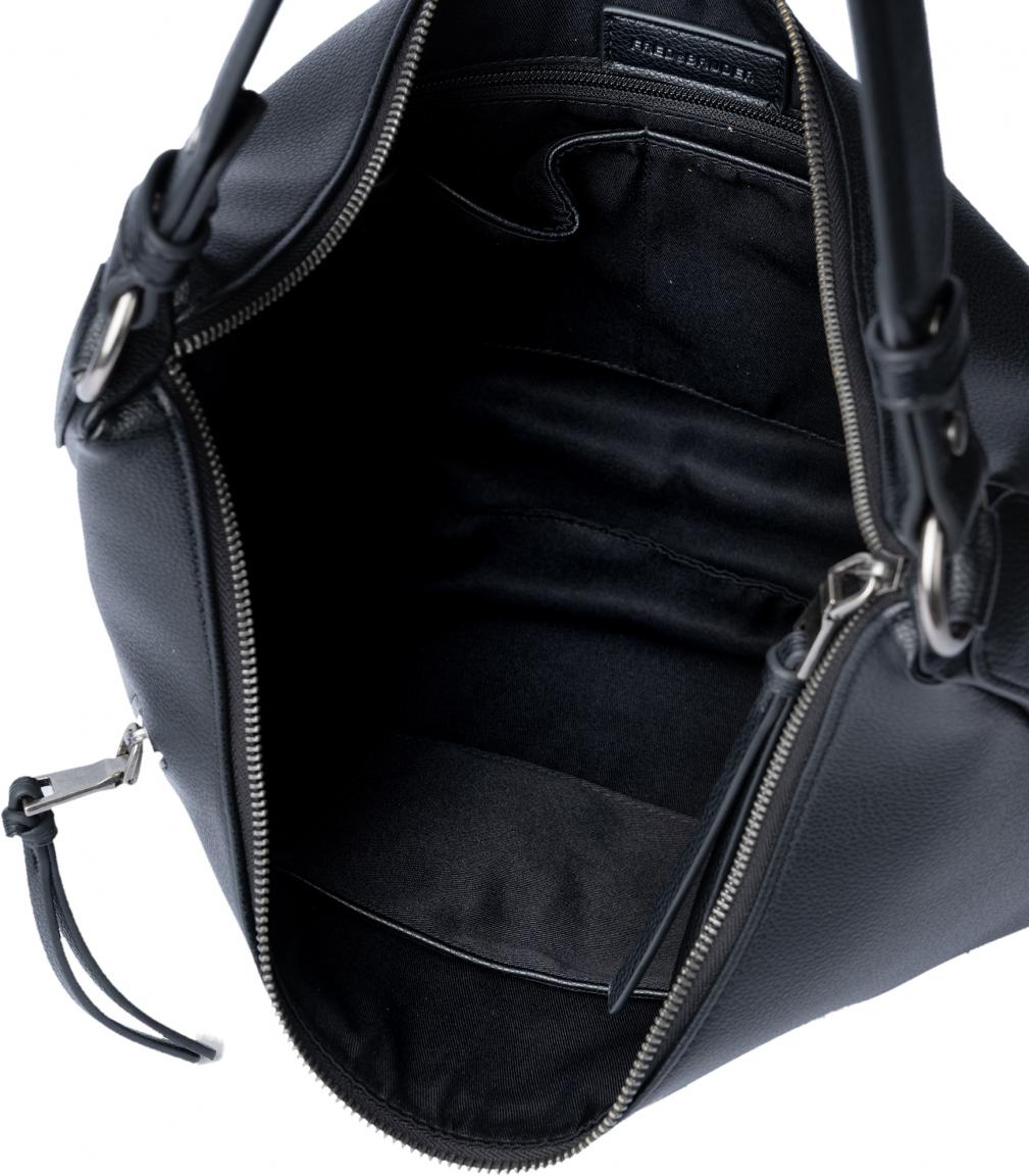 Beuteltasche Bestie Hobo schwarz FREDsBRUDER recyceltes Leder