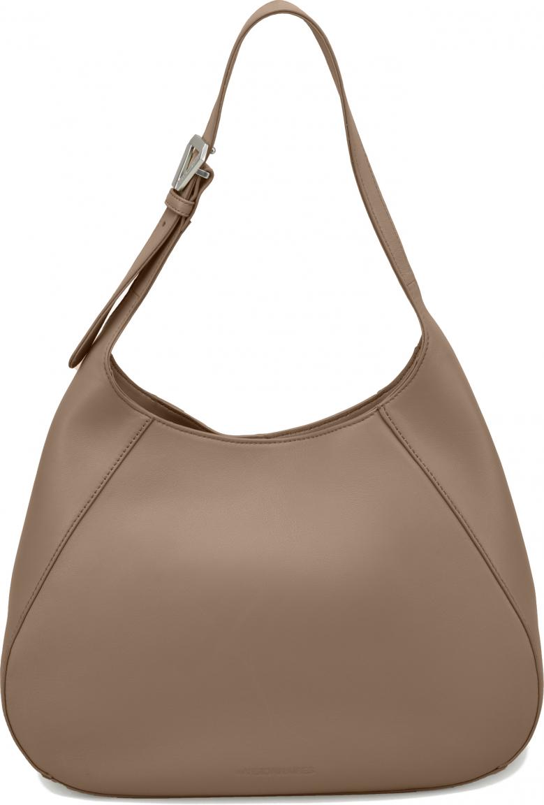 Beuteltasche Les Visionnaires Catia Silky Taupe Lammleder