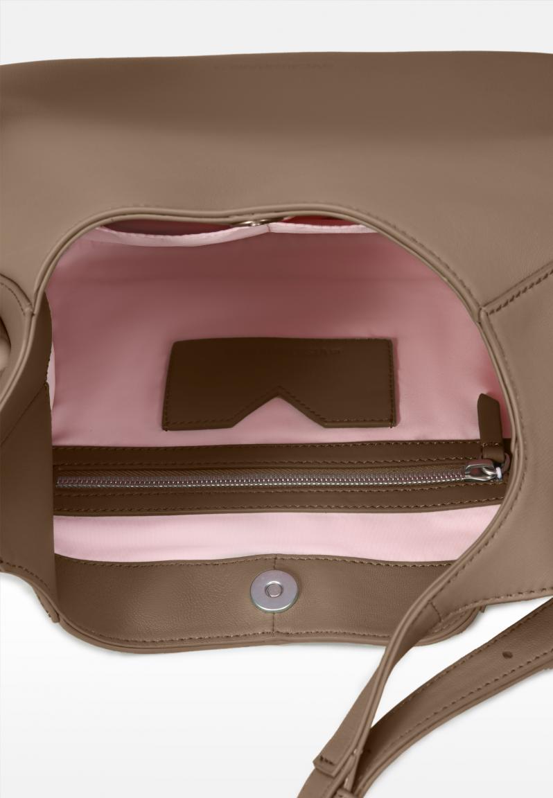 Beuteltasche Les Visionnaires Catia Silky Taupe Lammleder