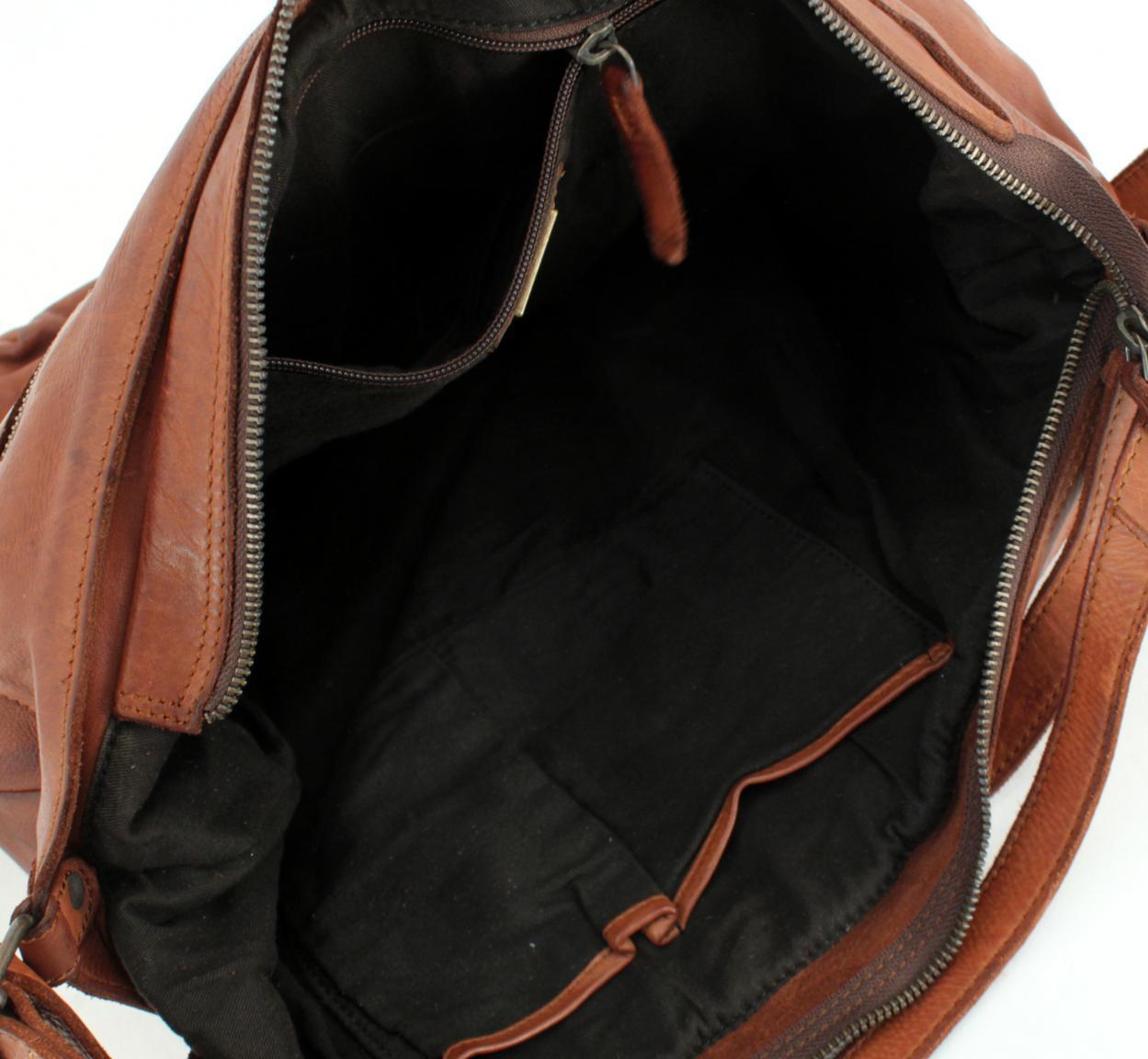 Beuteltasche Rucksack Riley Harbour 2nd Style Up cognacbraun 