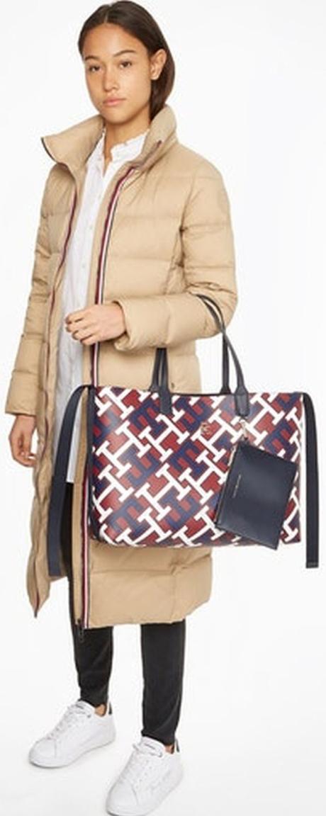 Big Shopper Tommy Hilfiger Statement Iconic Tote Monogram Desert Sky 