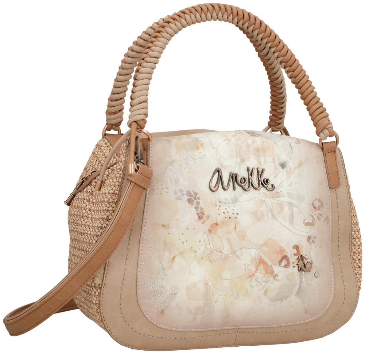 Bowlingbag Anekke Memories Beige mit Bast