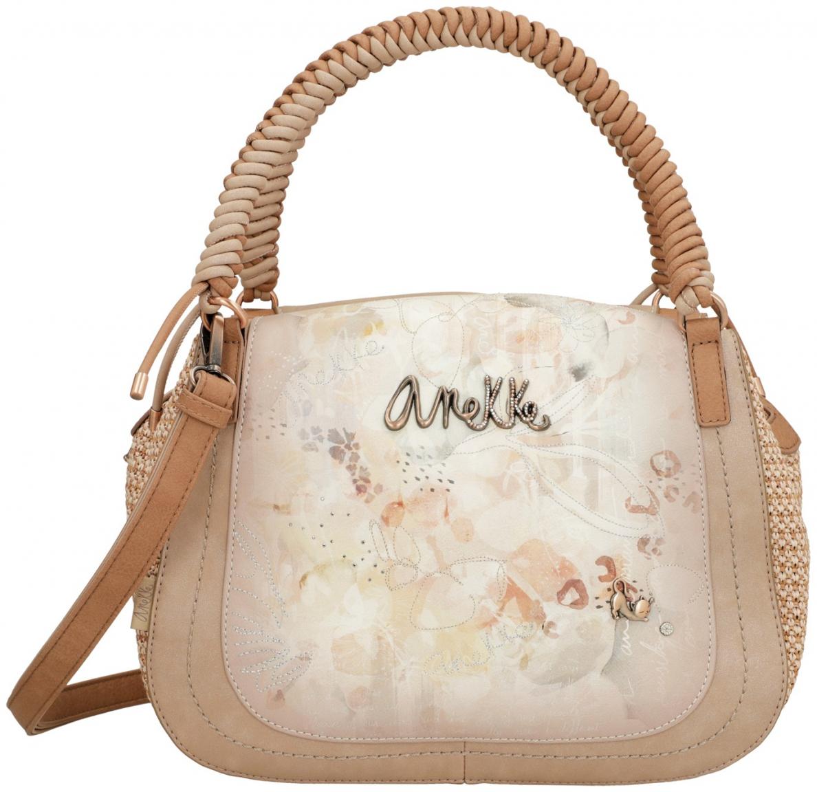 Bowlingbag Anekke Memories Beige mit Bast